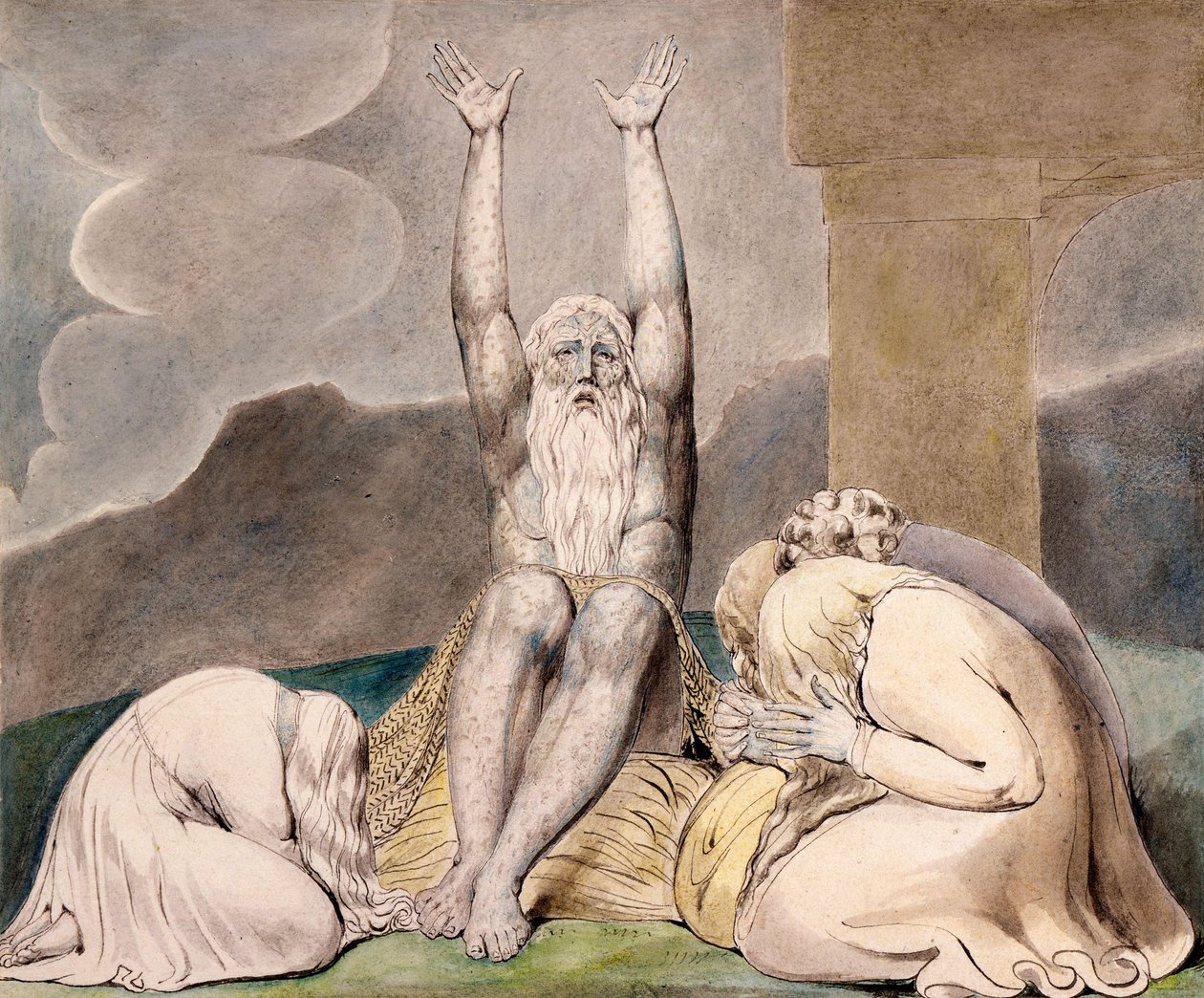 Praca Rozpacz autorstwa William Blake