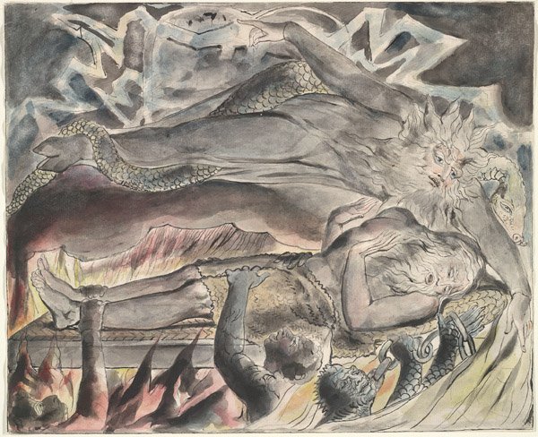 Praca Złe sny autorstwa William Blake