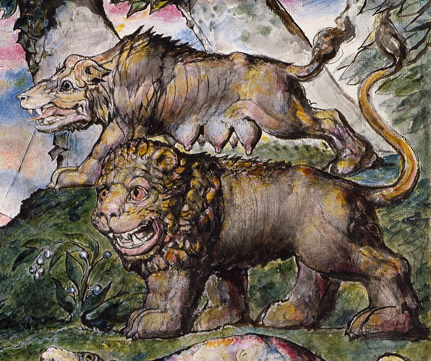 Lew i Wilk autorstwa William Blake