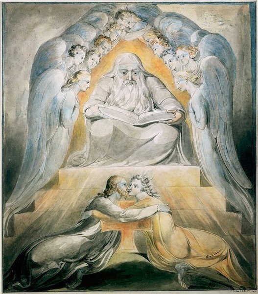Miłosierdzie i prawda spotykają się razem autorstwa William Blake