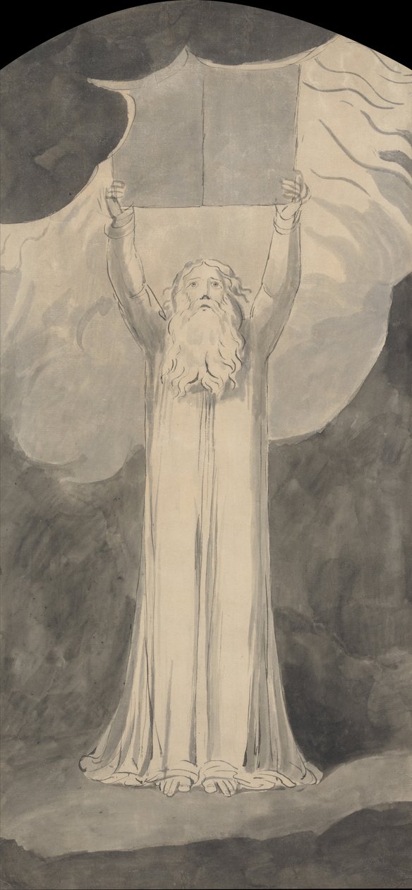 Mojżesz otrzymuje prawo autorstwa William Blake