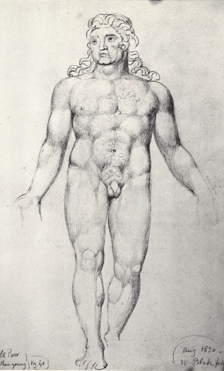 Stary Thomas Parr autorstwa William Blake