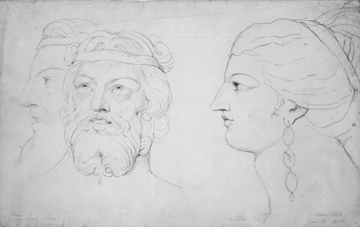 Pindar i Lacy, 1820 autorstwa William Blake
