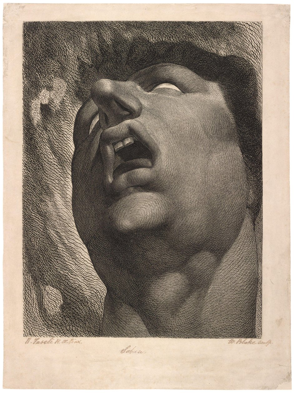 szatan autorstwa William Blake