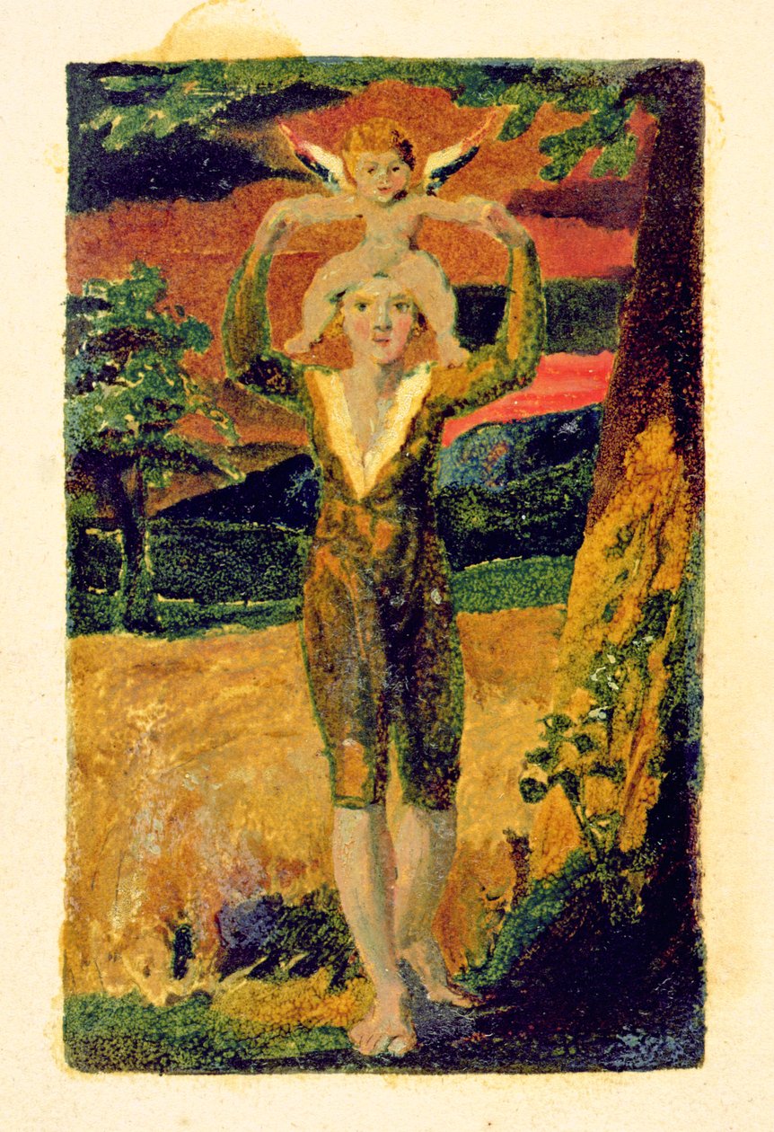 „Pieśni doświadczenia”, płyta 31, 1794 (kolorowy druk reliefowy) autorstwa William Blake