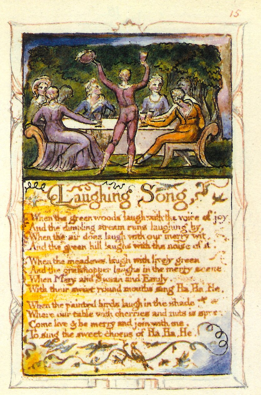 Pieśni niewinności - Laughing Song autorstwa William Blake