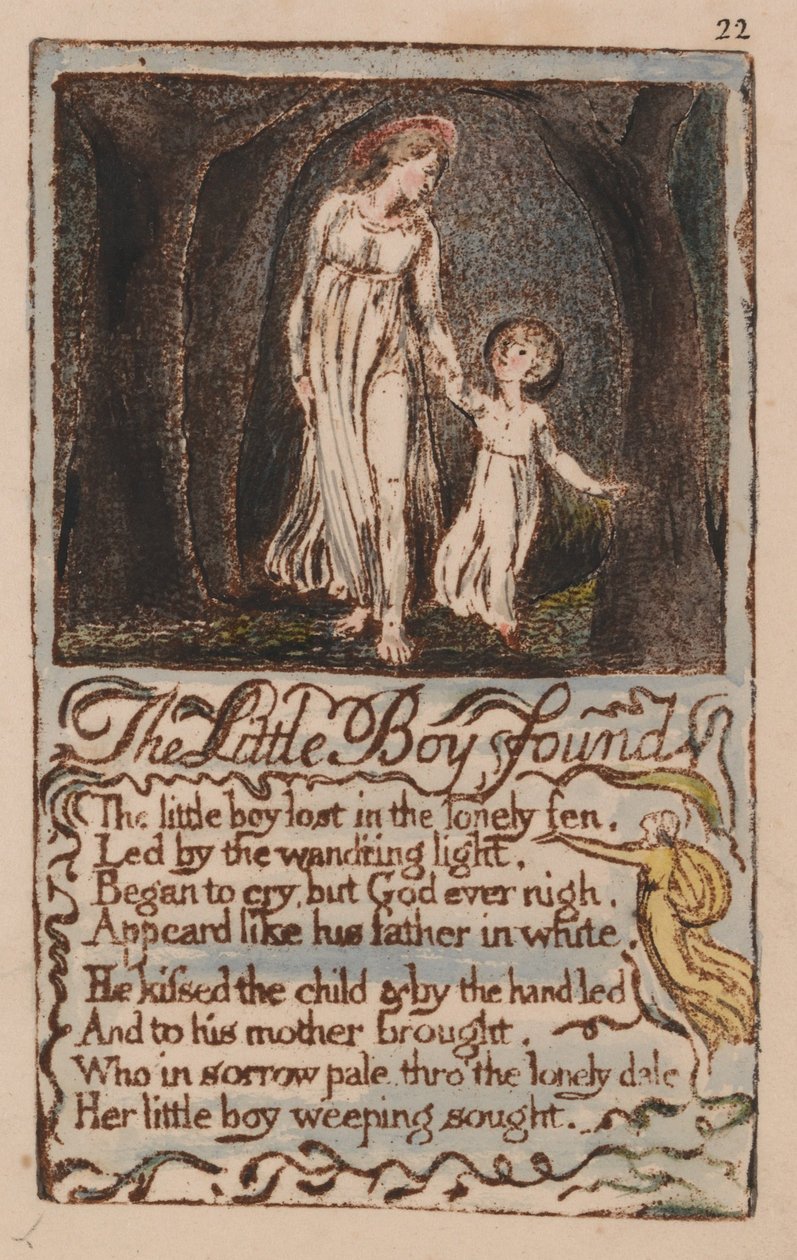Pieśni niewinności i doświadczenia, płyta 22, autorstwa William Blake