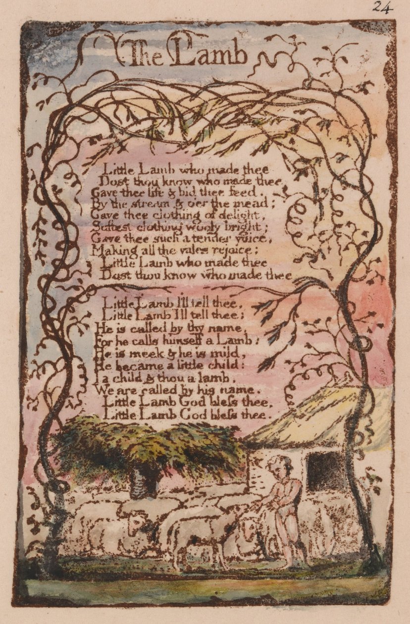 Pieśni niewinności i doświadczenia, płyta 24, autorstwa William Blake