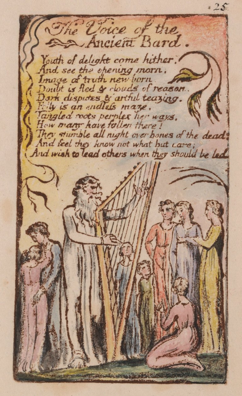 Pieśni niewinności i doświadczenia, płyta 25, autorstwa William Blake