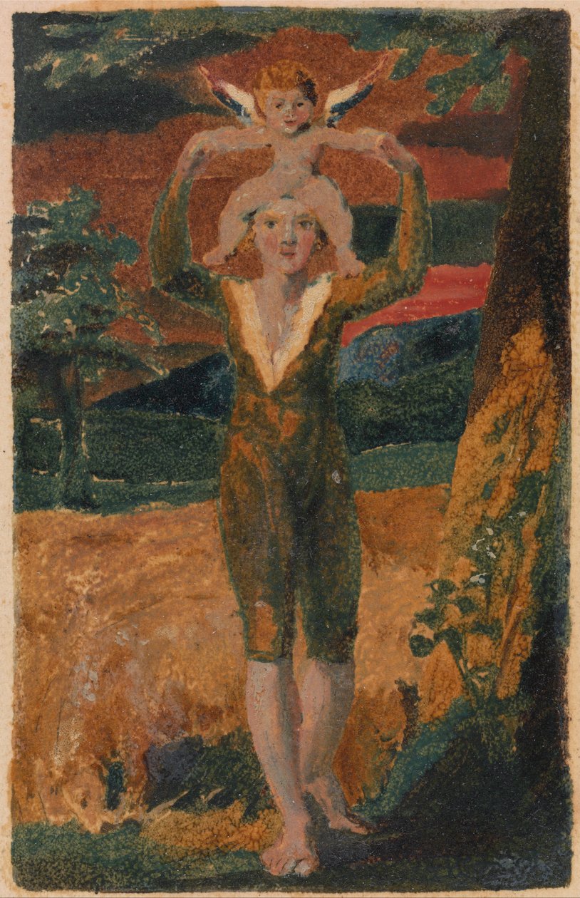 Pieśni o niewinności i doświadczeniu, płyta 32, Experience Frontispiece (Bentley 28) autorstwa William Blake