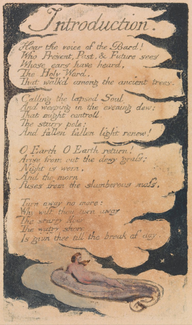 Pieśni niewinności i doświadczenia, tabl. 34, autorstwa William Blake