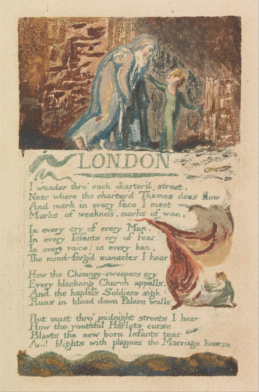Pieśni niewinności i doświadczenia, tabl. 39, autorstwa William Blake