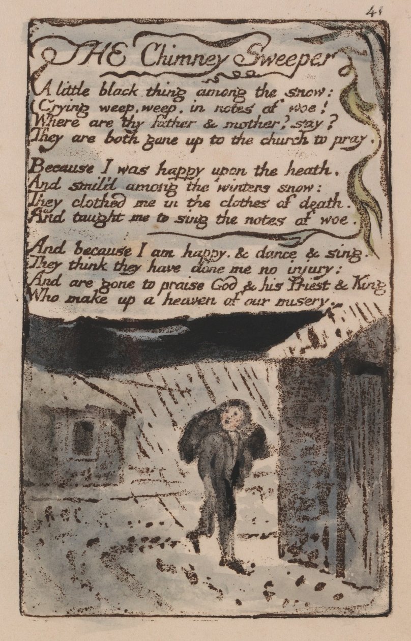 Pieśni niewinności i doświadczenia, płyta 41, autorstwa William Blake