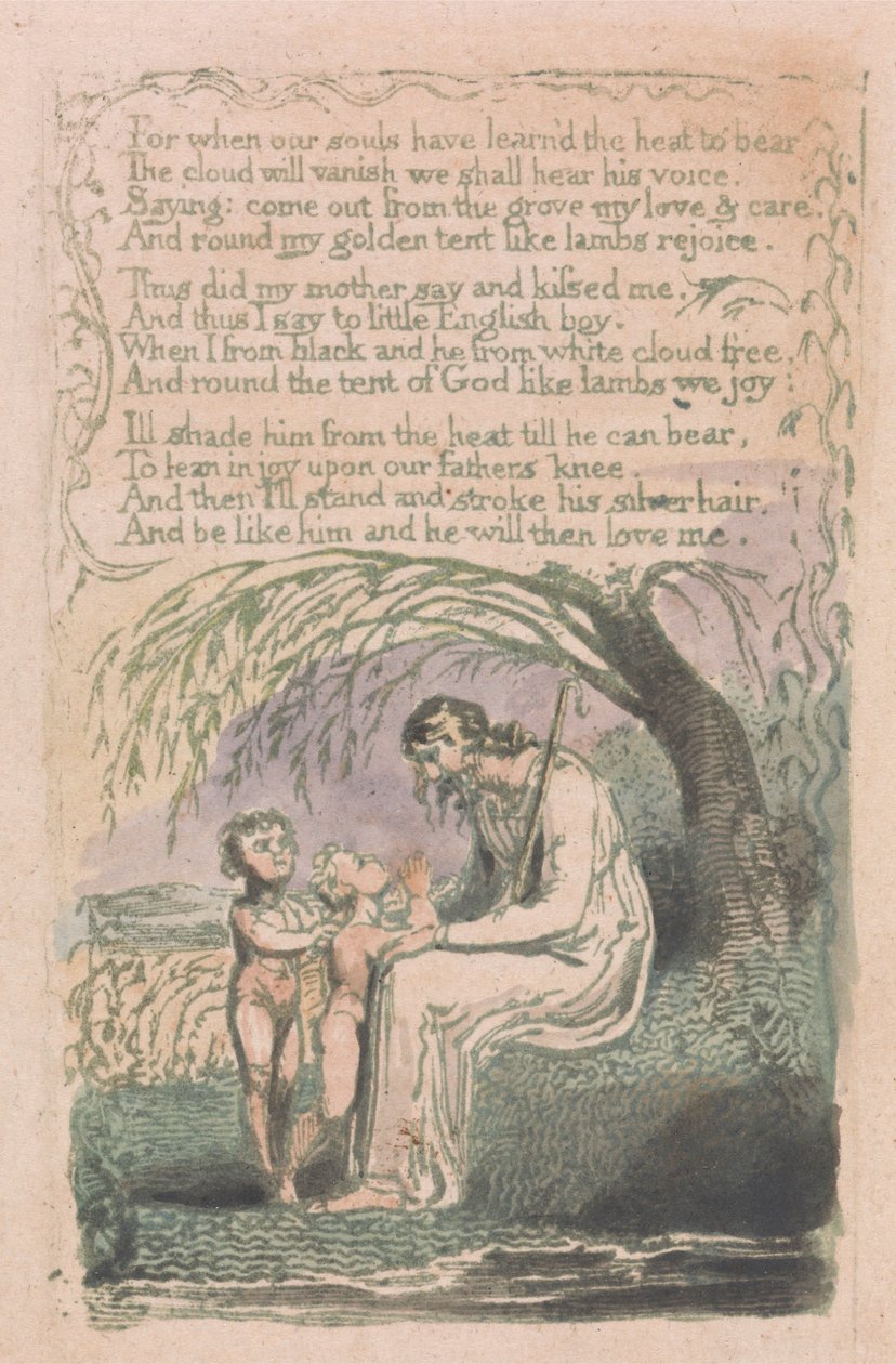Pieśni o niewinności i doświadczeniu, płyta 6, Mały czarny chłopiec (Bentley 10) autorstwa William Blake