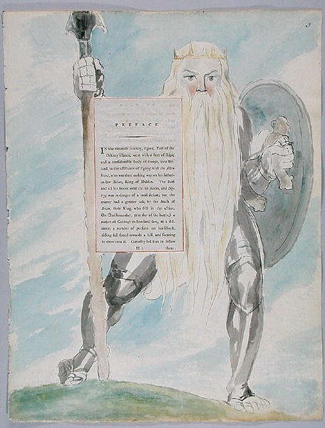 Siostry śmiertelne, projekt 69 z Poematów Thomasa Graya, 1797-98 (toaleta z piórem i atramentem na papierze) autorstwa William Blake