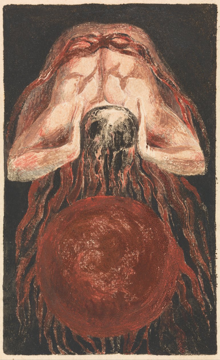 Pierwsza Księga Urizena, płyta 16 (Bentley 17) autorstwa William Blake