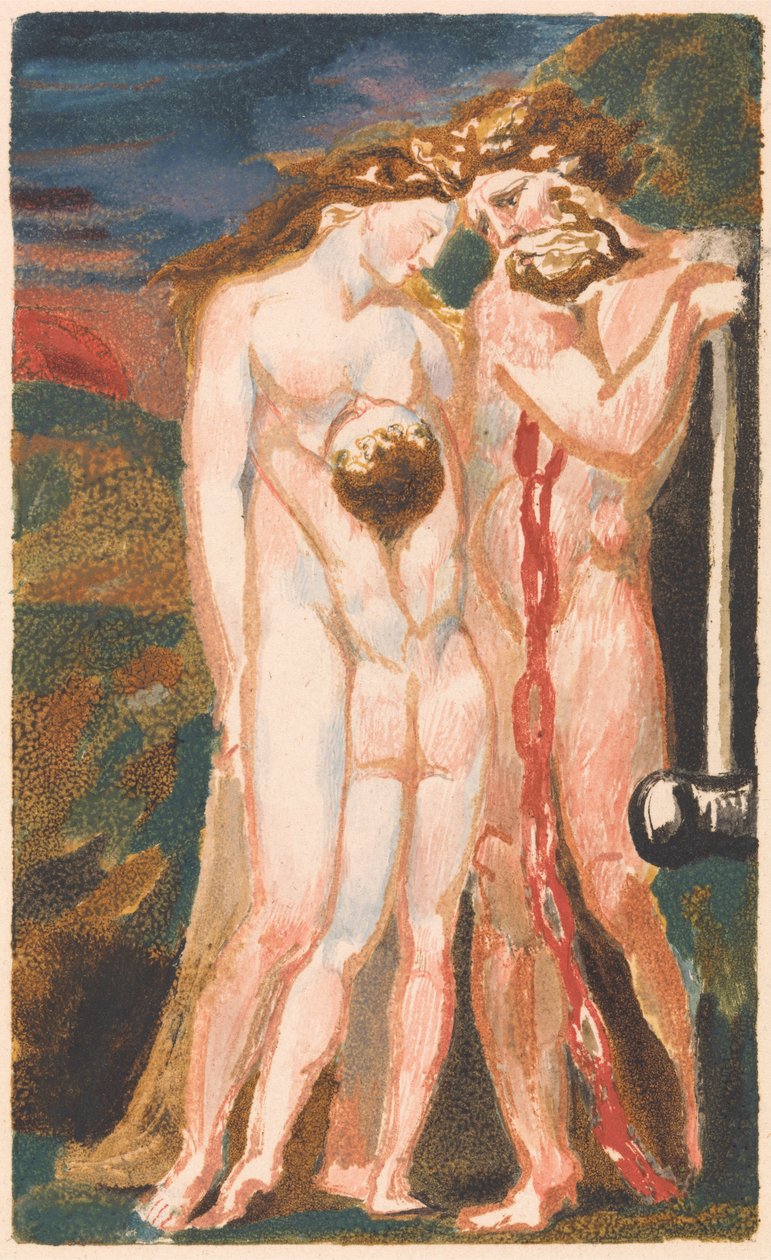 Pierwsza Księga Urizena, Tablica 18 (Bentley 21) autorstwa William Blake