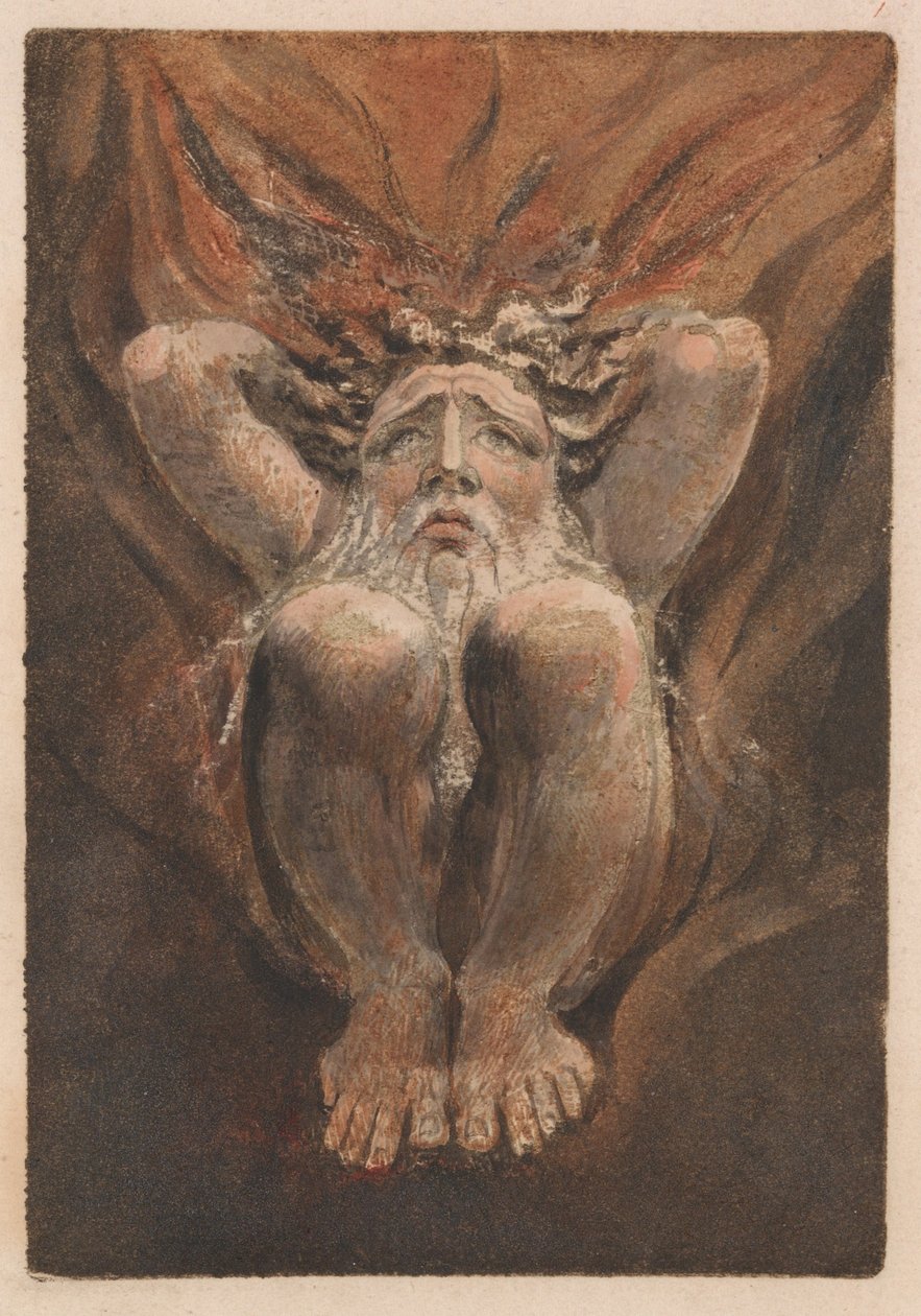 Pierwsza Księga Urizena, Tablica 21 (Bentley 16) autorstwa William Blake