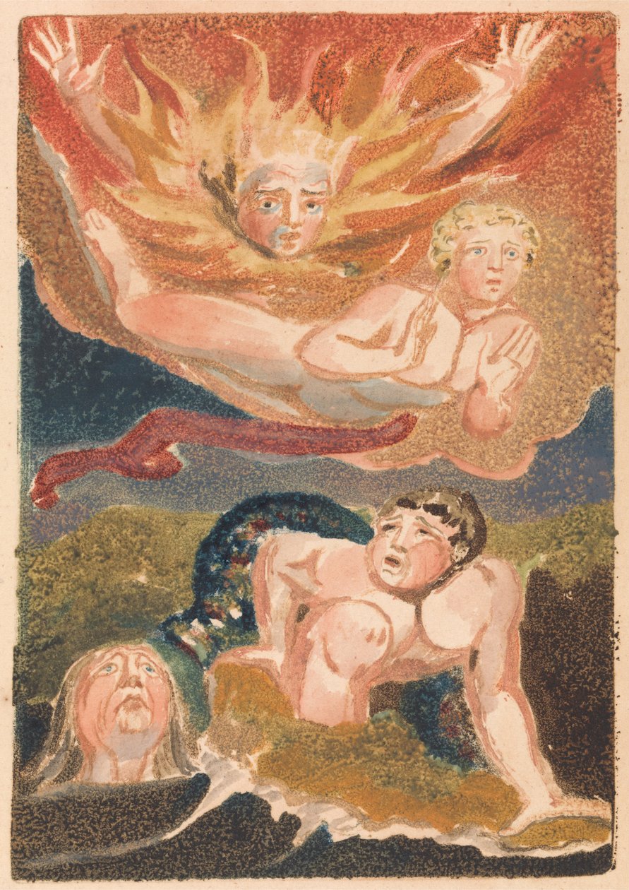 Pierwsza Księga Urizena, tabliczka 22 (Bentley 24) autorstwa William Blake
