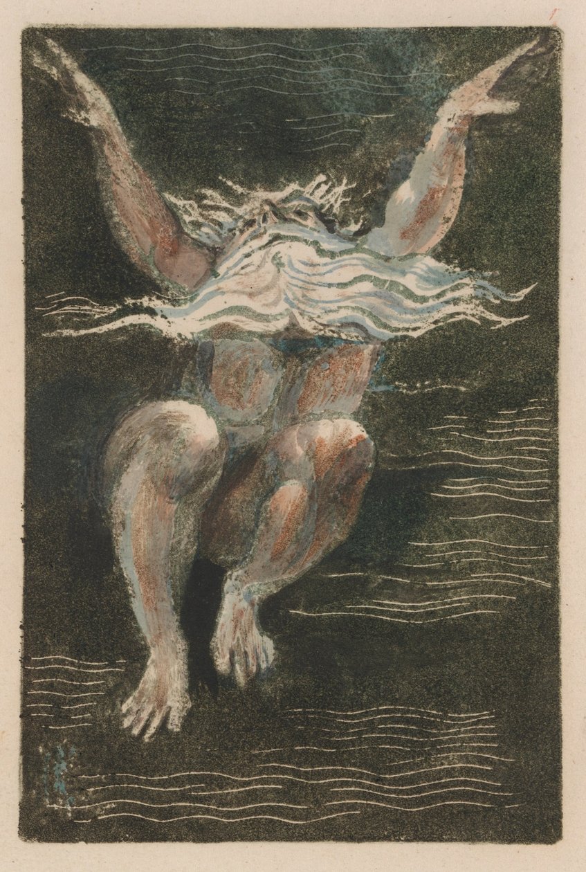 Pierwsza Księga Urizena, płyta 7 (Bentley 12) autorstwa William Blake