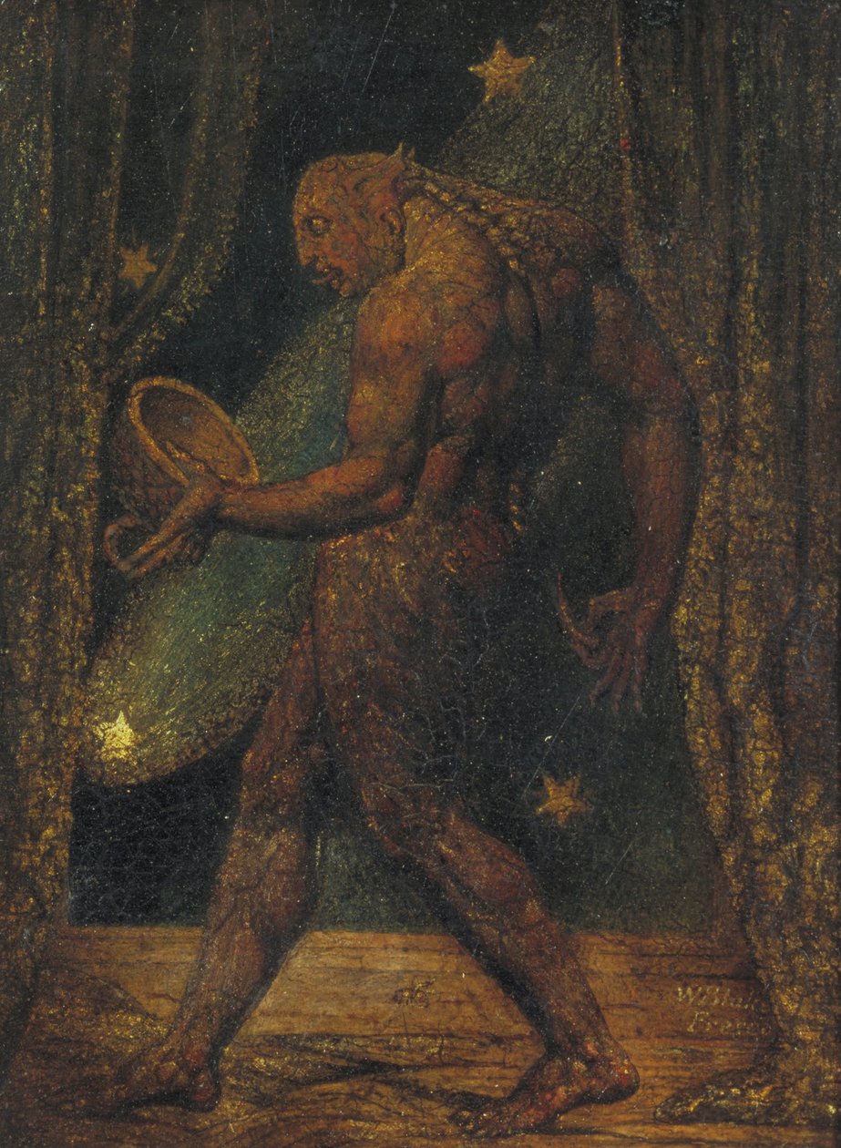 Duch pchły autorstwa William Blake