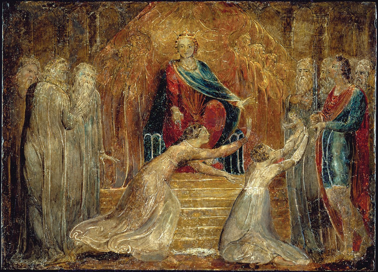 Wyrok Salomona autorstwa William Blake