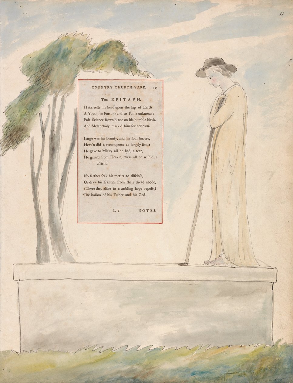 Wiersze Thomasa Graya, projekt 115 autorstwa William Blake