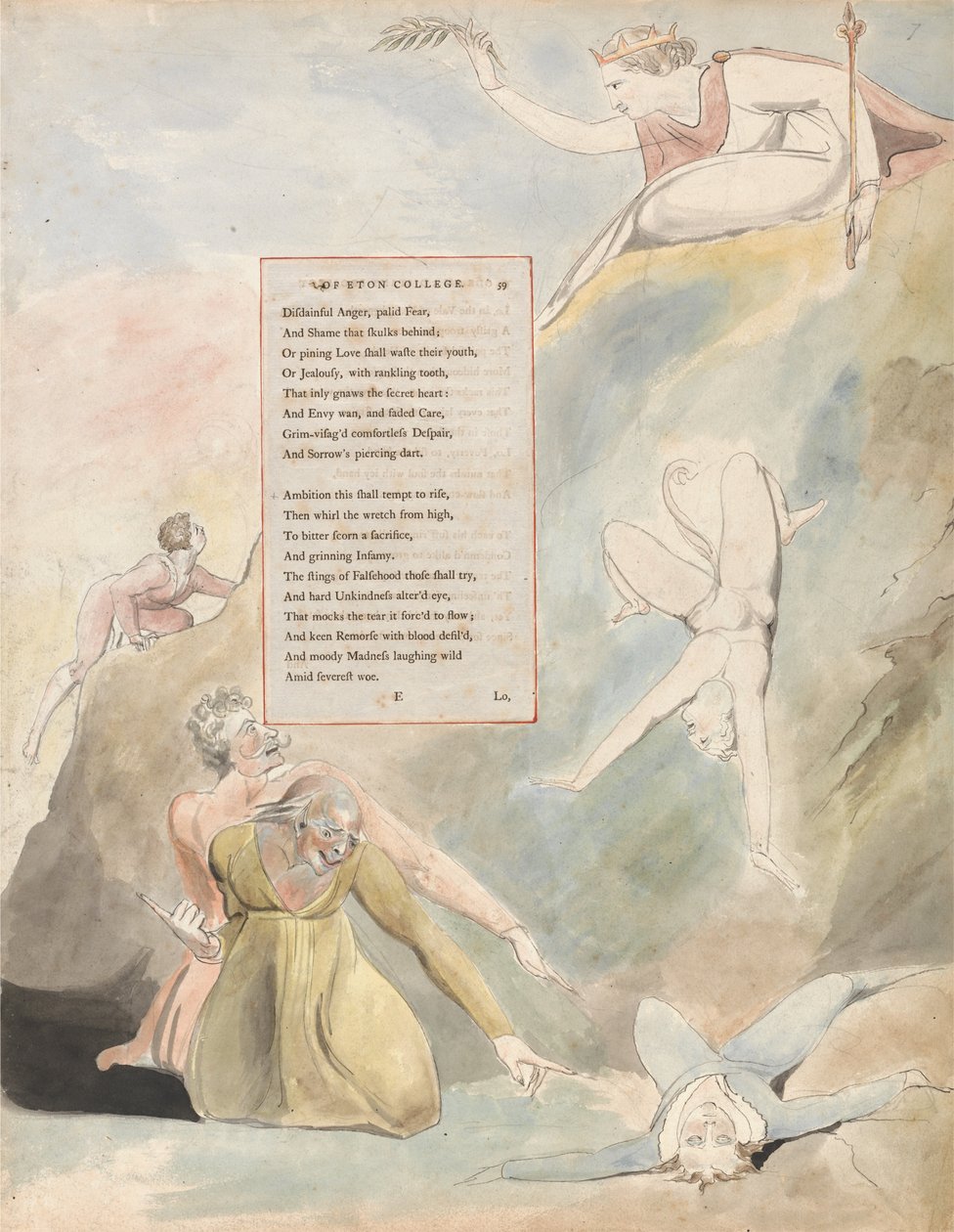 Wiersze Thomasa Graya, Design 19, Oda o odległej perspektywie Eton College. autorstwa William Blake