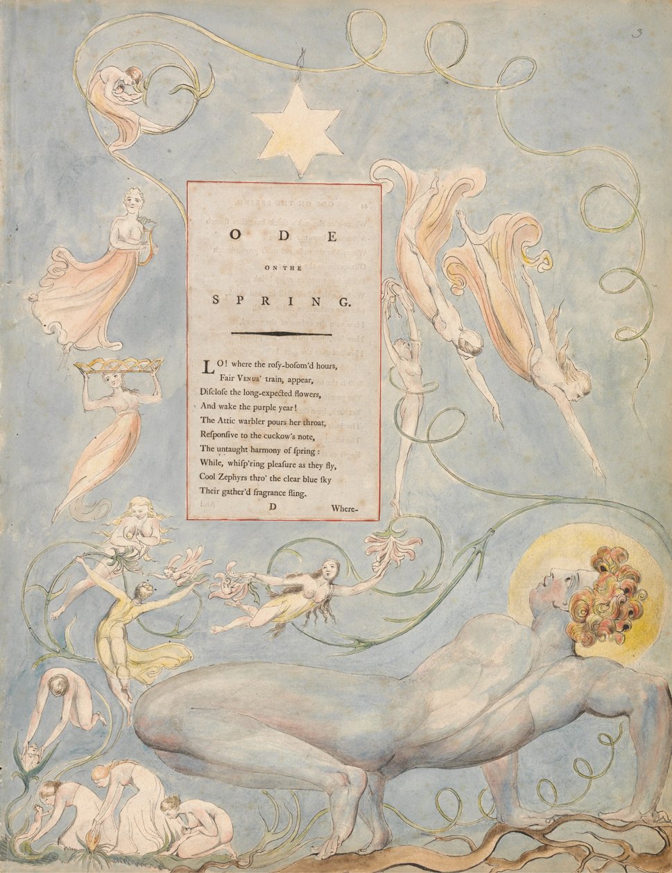 Wiersze Thomasa Graya, Design 3, Oda na wiosnę. autorstwa William Blake
