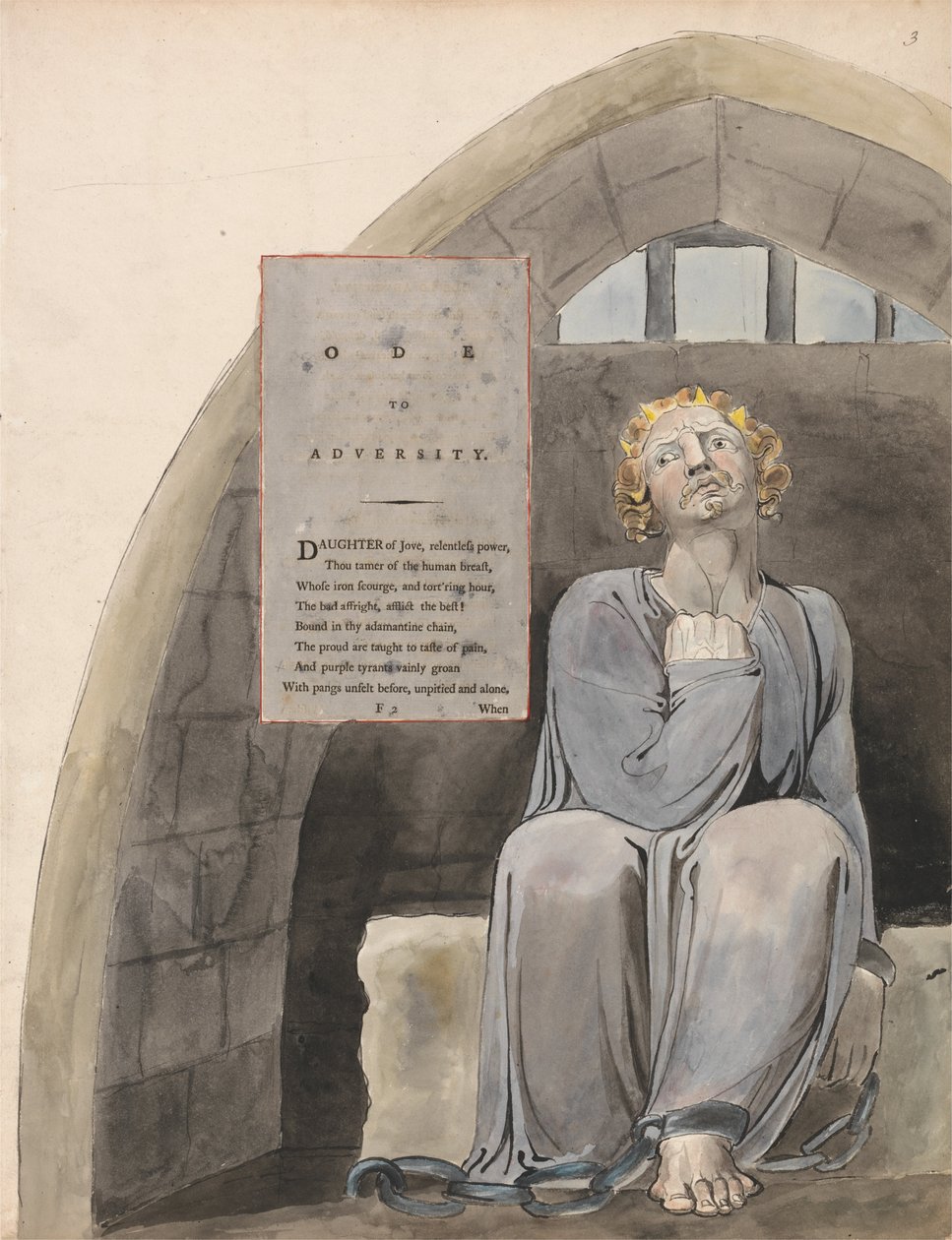 Wiersze Thomasa Graya, projekt 37, Oda do przeciwności. autorstwa William Blake