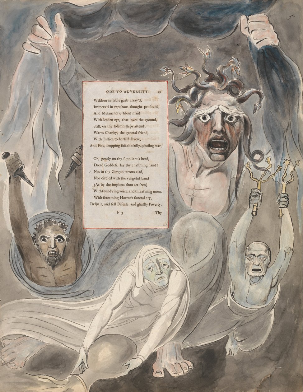 Wiersze Thomasa Graya, projekt 39, Oda do przeciwności. autorstwa William Blake