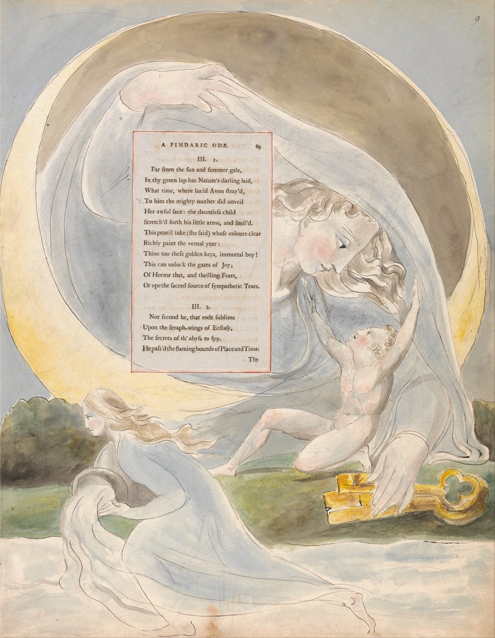 Wiersze Thomasa Graya, Design 49, The Progress of Poesy. autorstwa William Blake