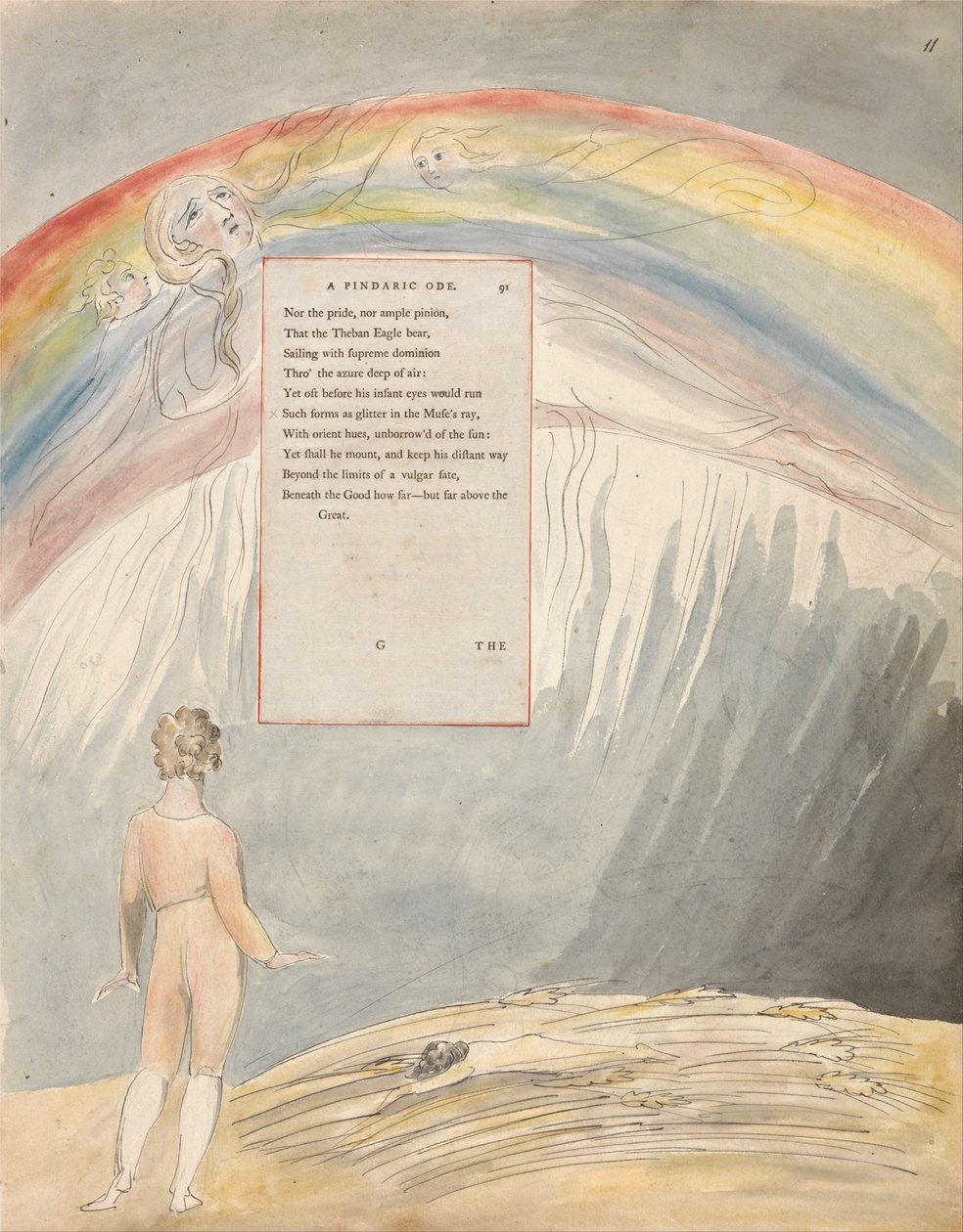 Wiersze Thomasa Graya, Design 51, The Progress of Poesy. autorstwa William Blake