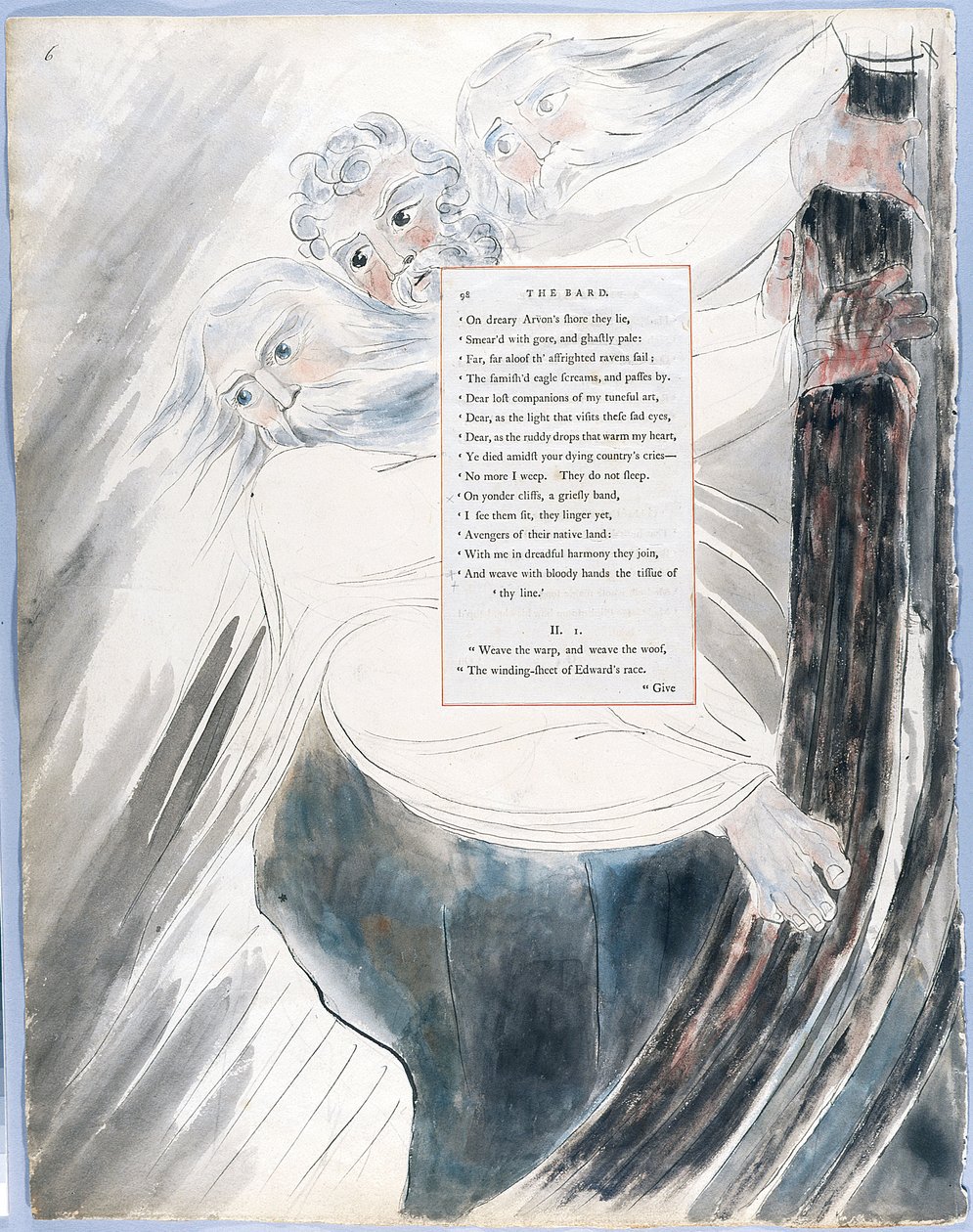 Wiersze Thomasa Graya, projekt 58 Bard 06 autorstwa William Blake