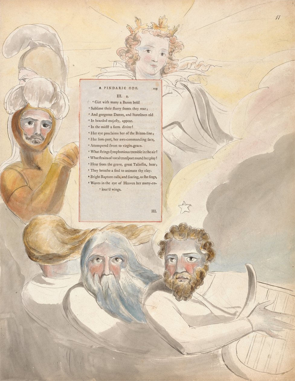 Wiersze Thomasa Graya, projekt 63, Bard. autorstwa William Blake