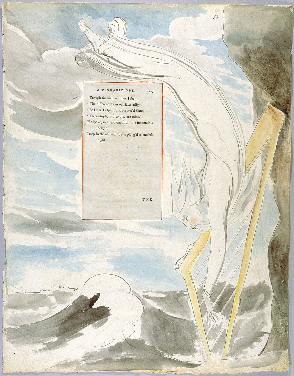 Wiersze Thomasa Graya, projekt 65 Bard 13 autorstwa William Blake
