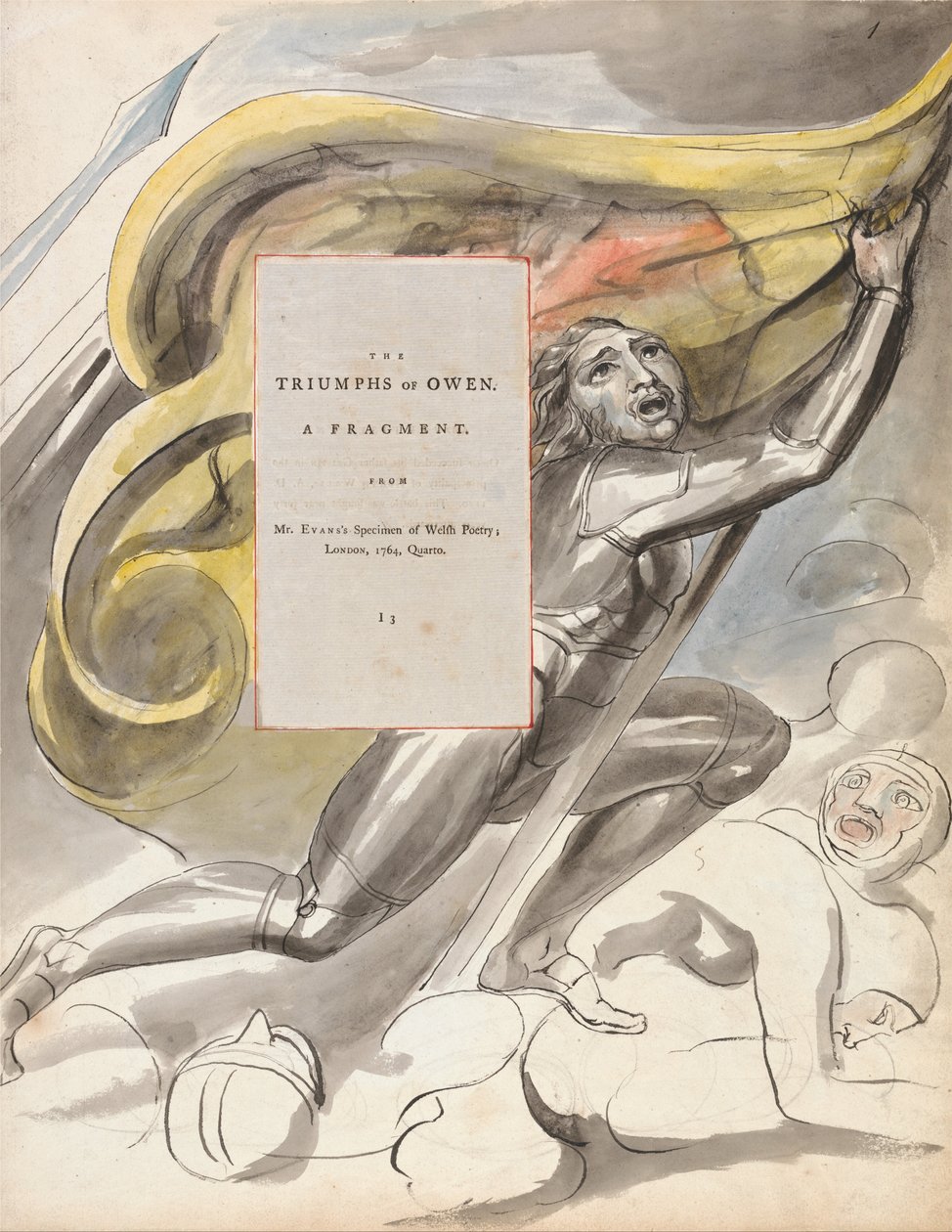 Wiersze Thomasa Graya, projekt 87, Triumfy Owena. autorstwa William Blake