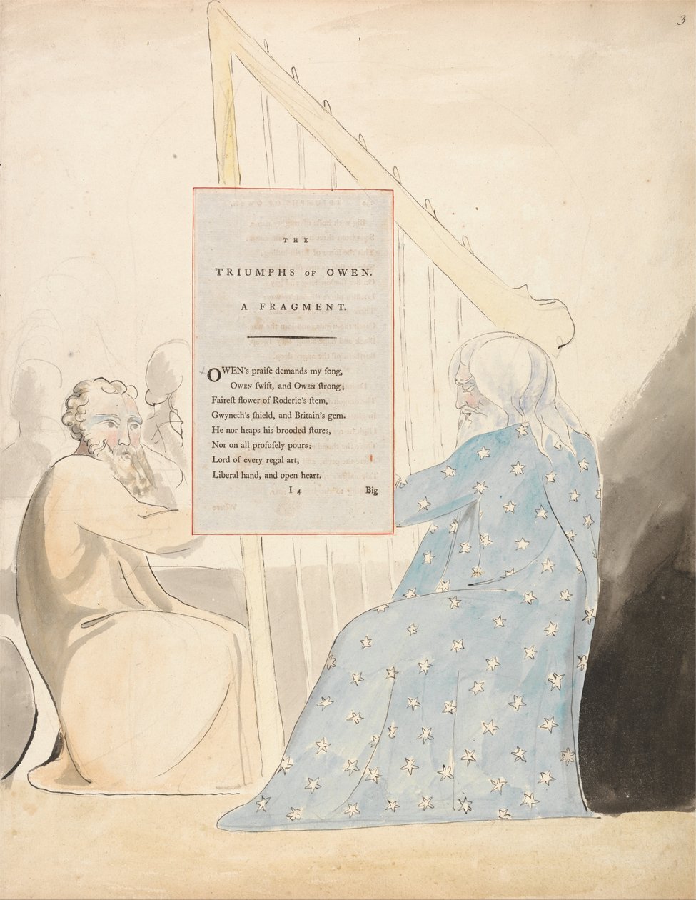 Wiersze Thomasa Graya, projekt 89, Triumfy Owena. autorstwa William Blake