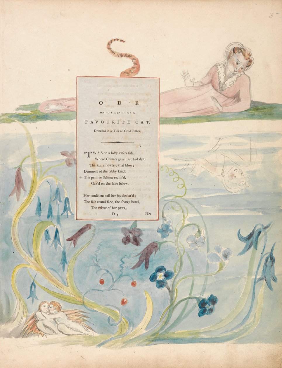 Wiersze Thomasa Graya, Projekt 9, Oda na śmierć ulubionego kota. autorstwa William Blake