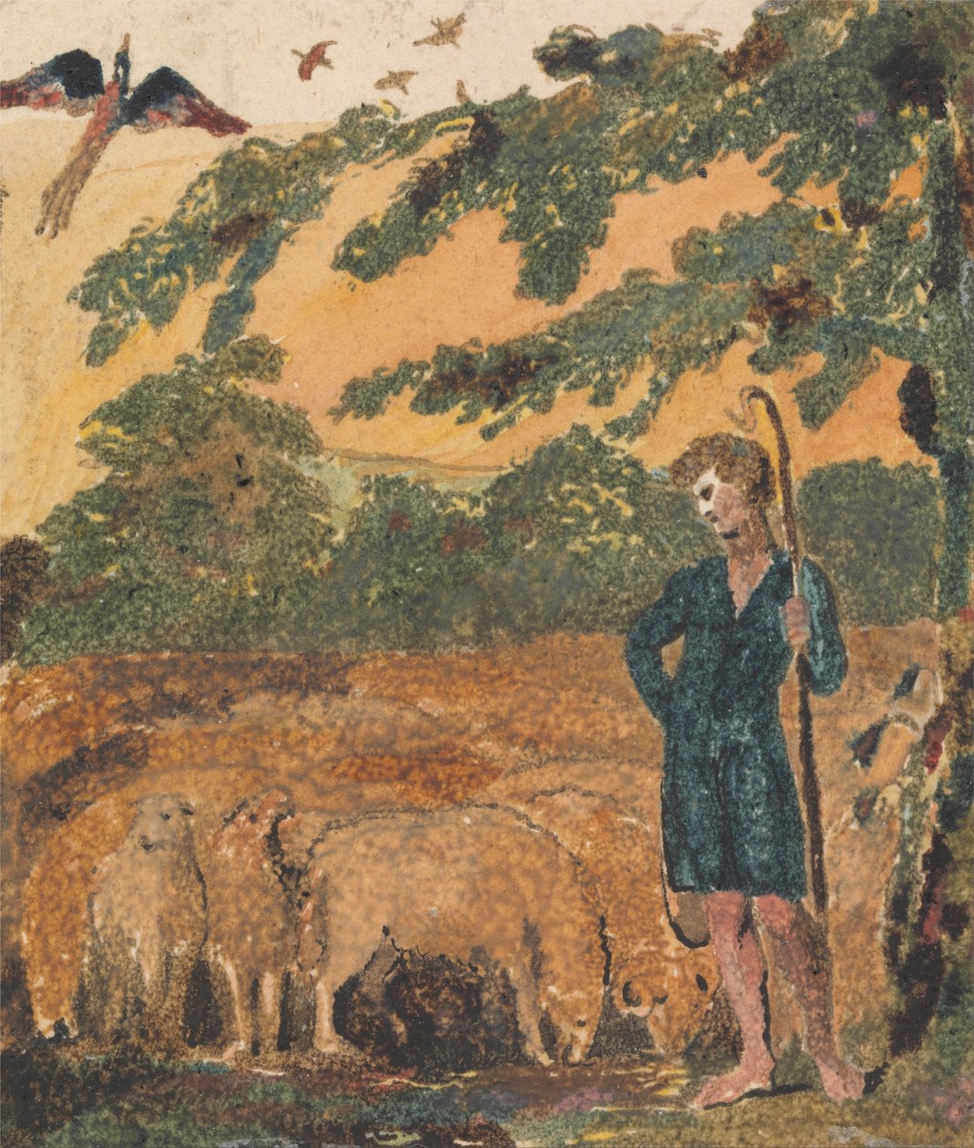 Pasterz, z Pieśni o niewinności autorstwa William Blake