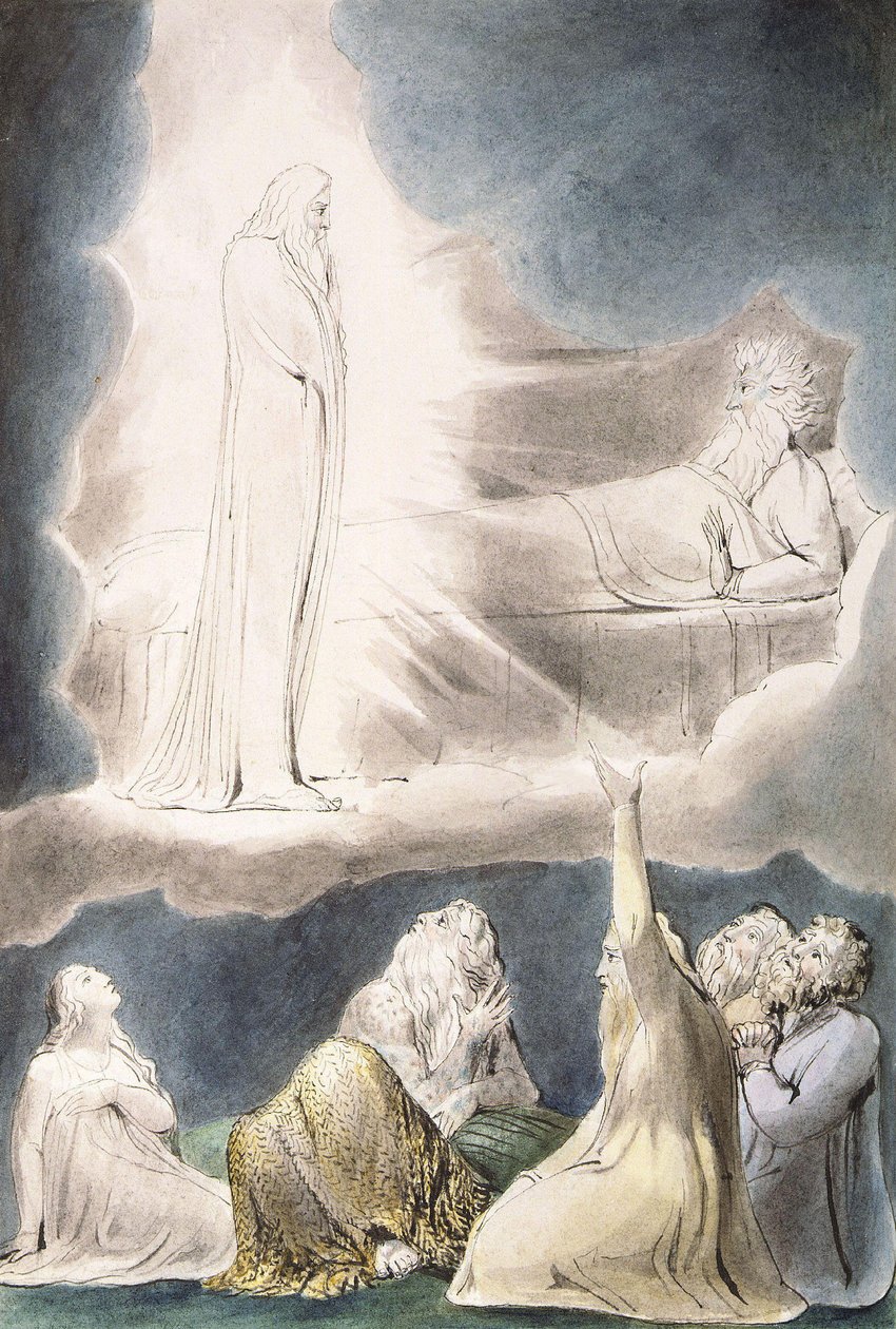 Wizja Elifaza autorstwa William Blake