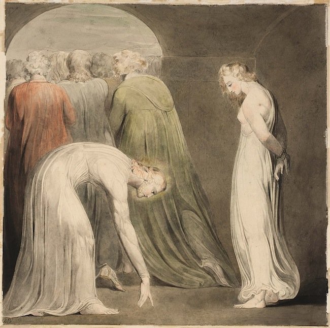 Kobieta przyłapana na cudzołóstwie autorstwa William Blake