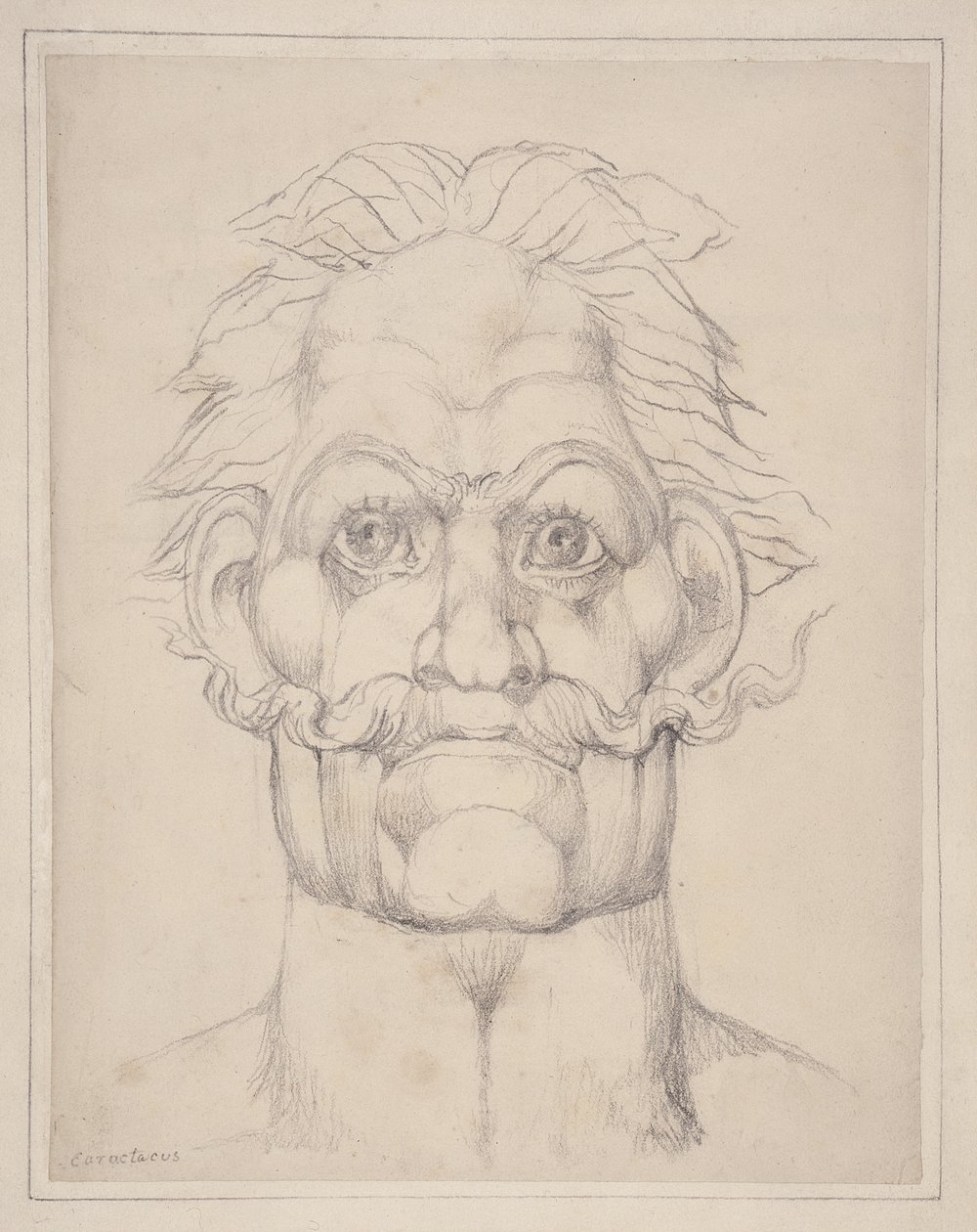 Wizjonerski szef Caractacus autorstwa William Blake