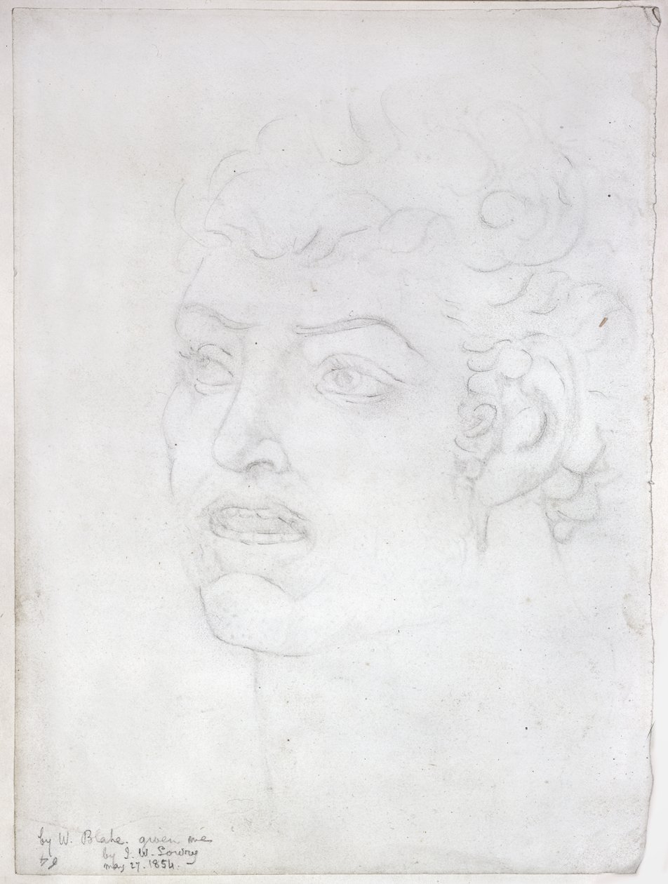 Głowa wizjonera, 1820 autorstwa William Blake