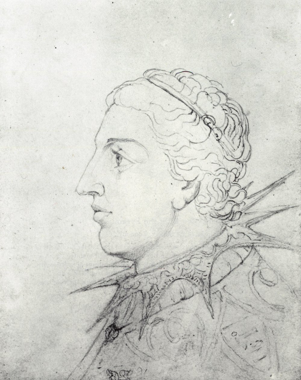 William Blake, Wizjonerski Głowa Edwarda VI z kolczastym kołnierzem autorstwa William Blake