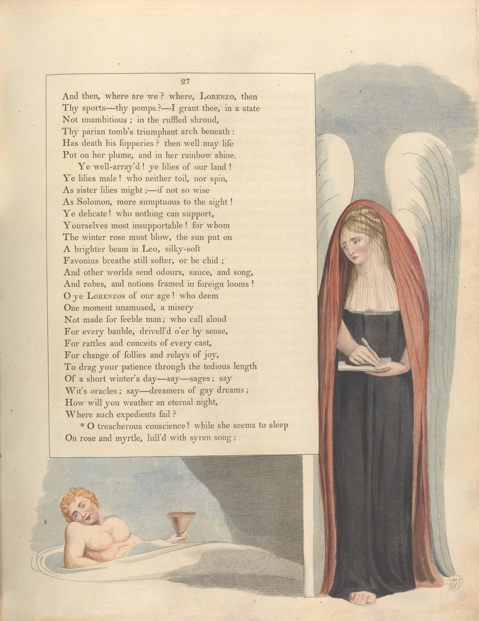 Myśl Młodej Nocy, Strona 27, Zdradzieckiego sumienia! autorstwa William Blake