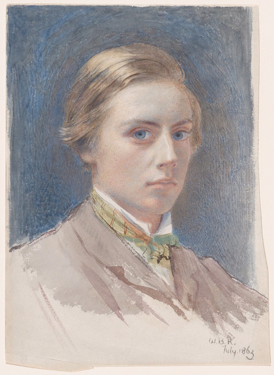 Autoportret, lat 21, 1863 autorstwa William Blake Richmond