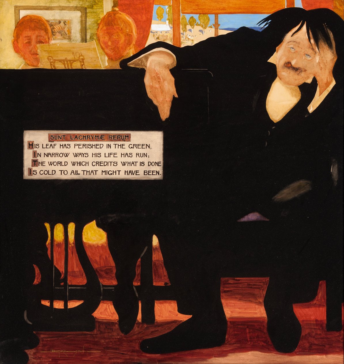 Muzyk autorstwa William Blamire Young