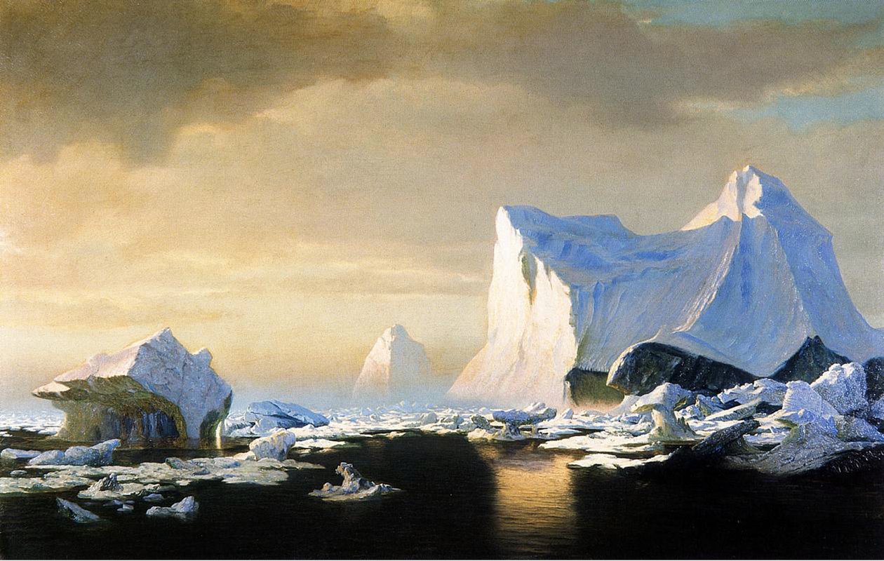Góry lodowe, 1882 autorstwa William Bradford