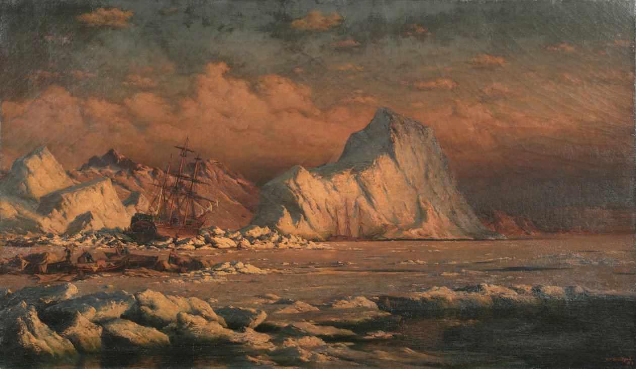 Lato w krainie słońca o północy, 1880 autorstwa William Bradford
